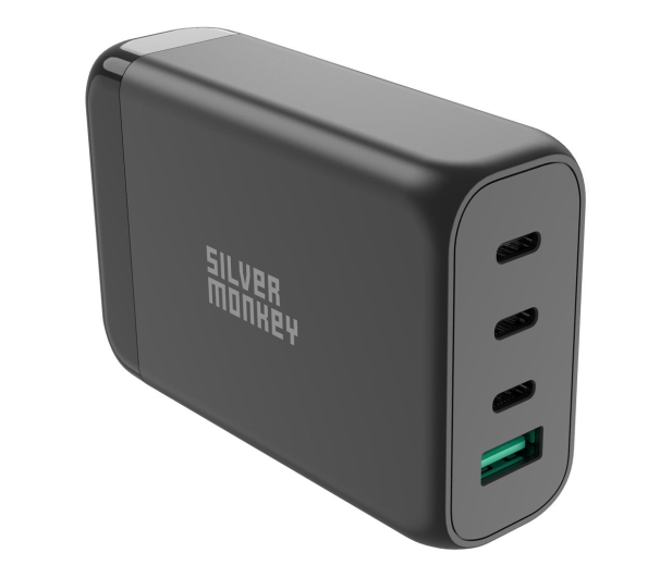 SILVER MONKEY GaN 130W USB-C PD + USB 3.0 QC B - 1097682 - zdjęcie